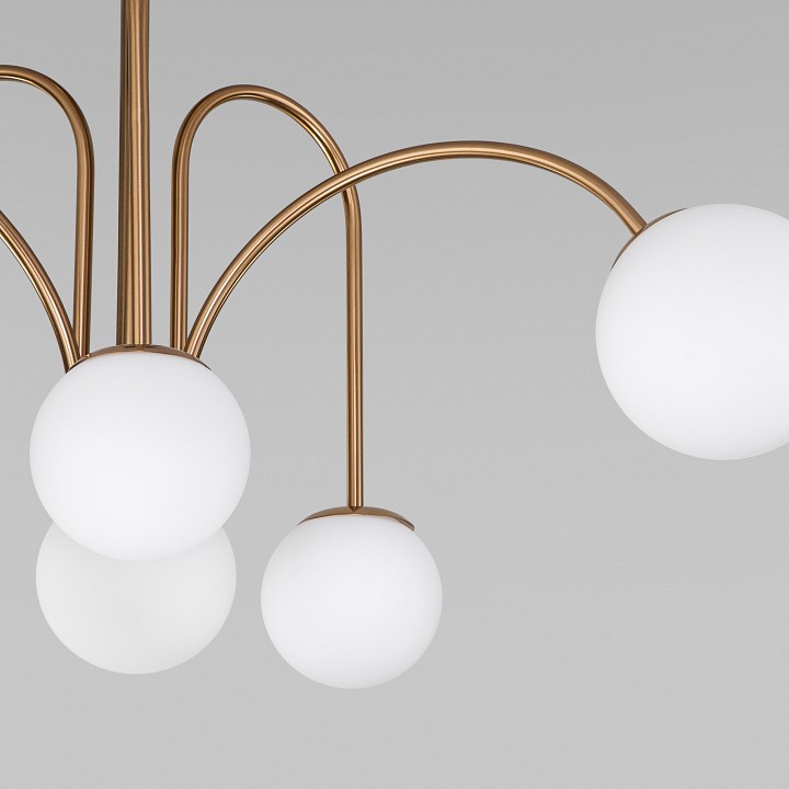 Люстра на штанге eurosvet alix 30177/6 латунь