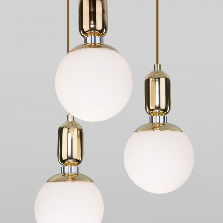 Подвесной светильник eurosvet bubble 50151/3 золото