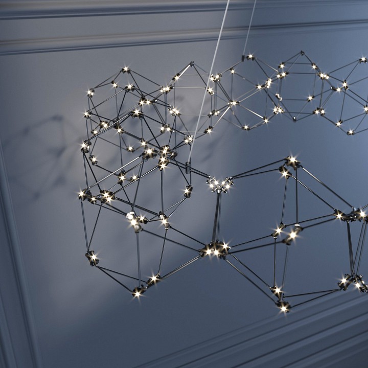 Подвесная люстра eurosvet uma 90169/15 черный жемчуг