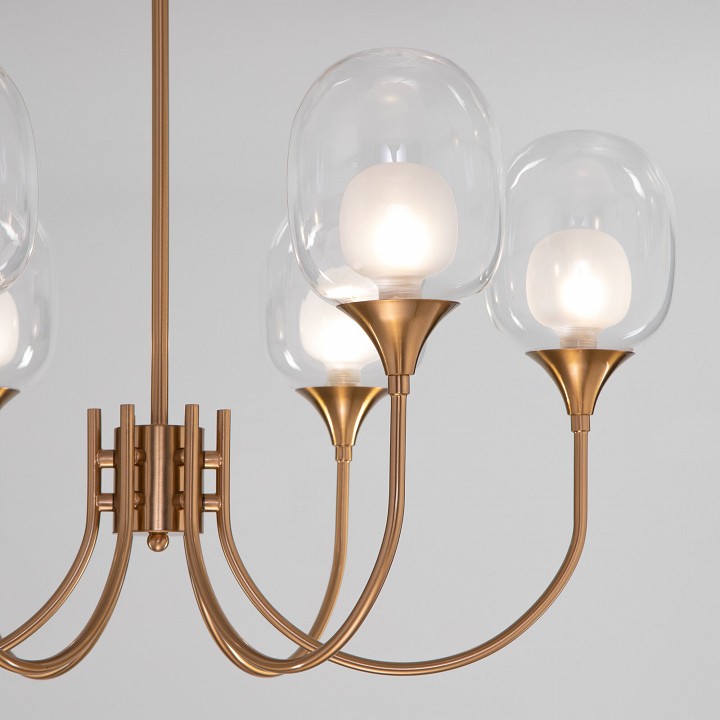 Люстра на штанге eurosvet spritz 70217/6 латунь