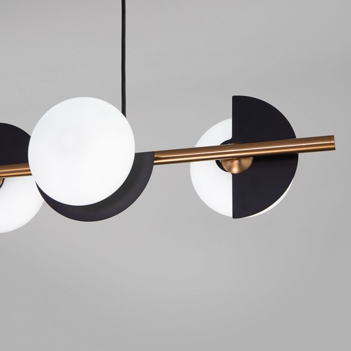 Подвесная люстра eurosvet moity 70149/4 черный/латунь