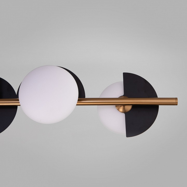 Подвесная люстра eurosvet moity 70149/6 черный/латунь