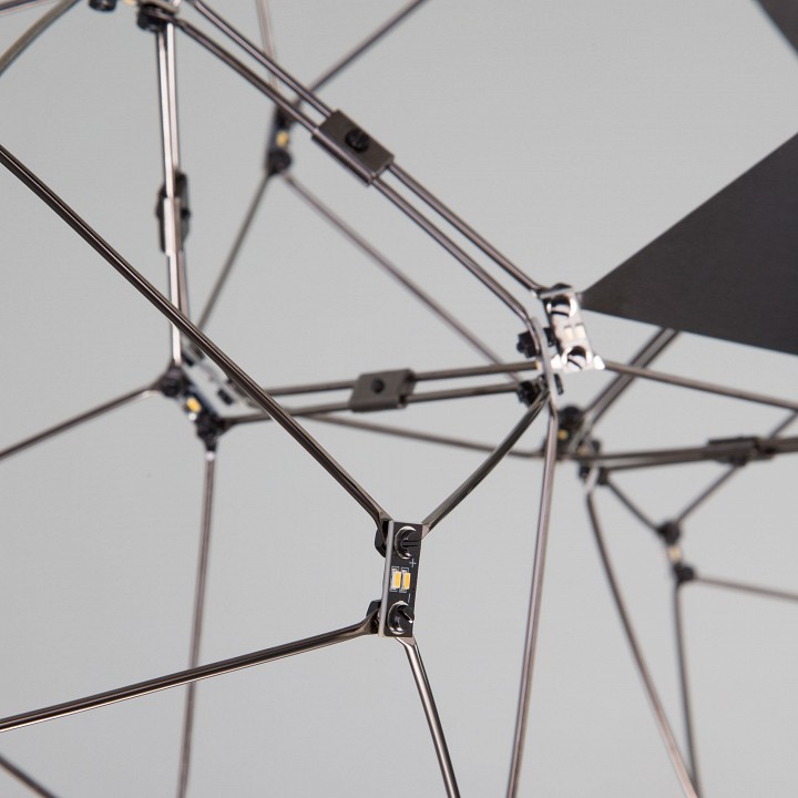 Подвесная люстра eurosvet uma 90368/5 черный жемчуг