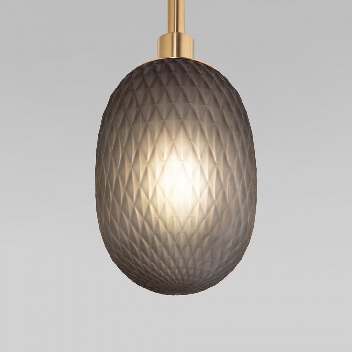 Подвесная люстра eurosvet pineapple 50266 дымчатый/прозрачный/янтарный