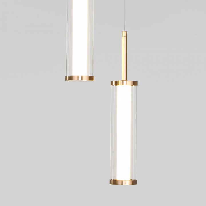 Подвесной светильник eurosvet stark 50386/3 led латунь