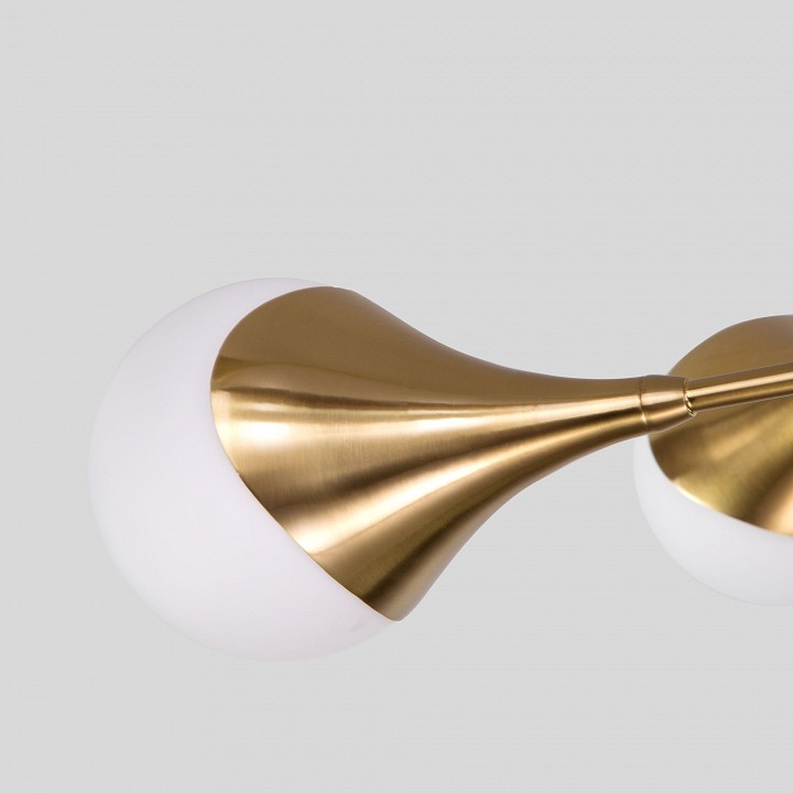 Люстра на штанге eurosvet calyx 60168/8 латунь