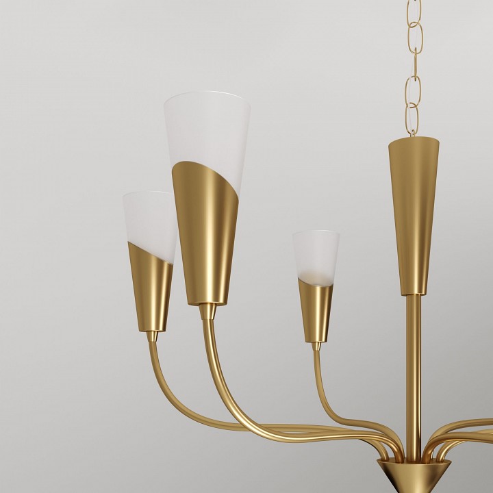 Подвесная люстра eurosvet rhyton 60167/6 латунь