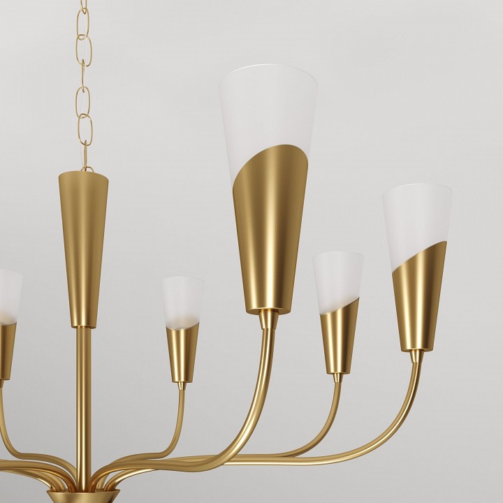 Подвесная люстра eurosvet rhyton 60167/8 латунь