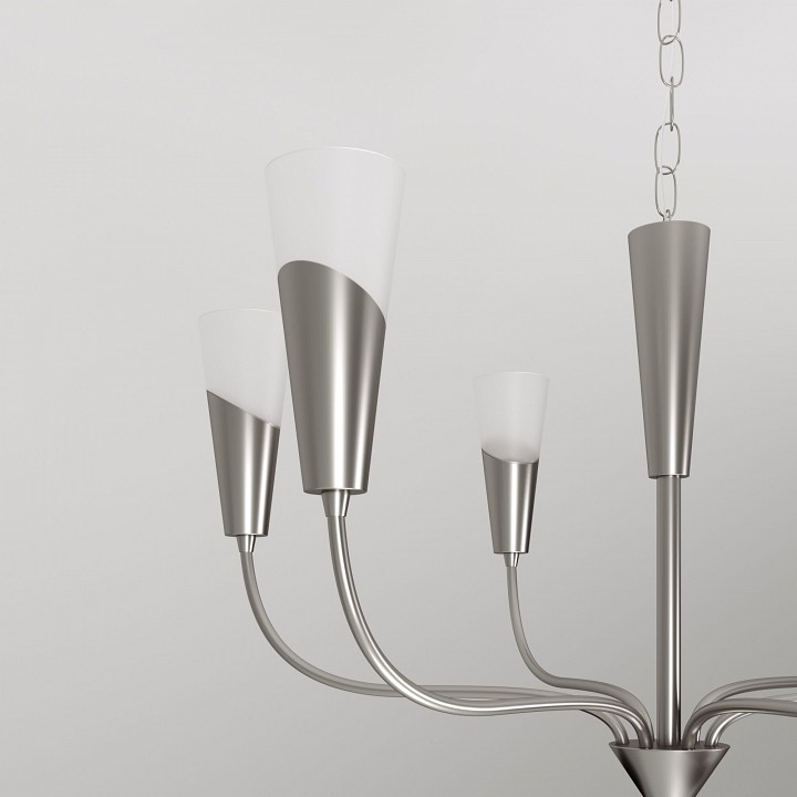 Подвесная люстра eurosvet rhyton 60167/6 никель