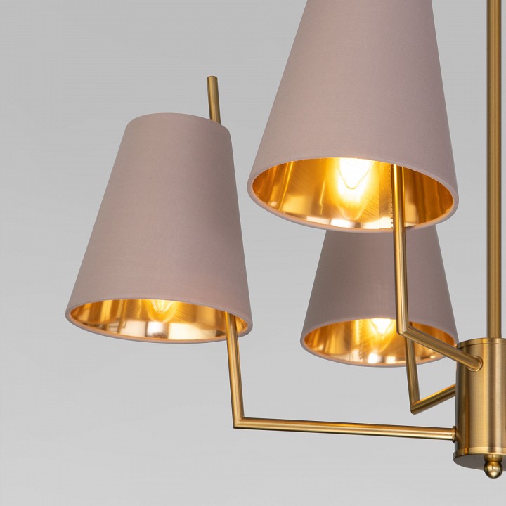 Люстра на штанге eurosvet topanga 60173/6 латунь