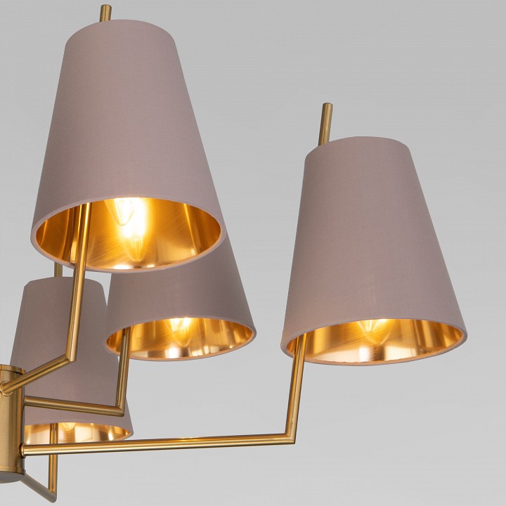 Люстра на штанге eurosvet topanga 60173/8 латунь