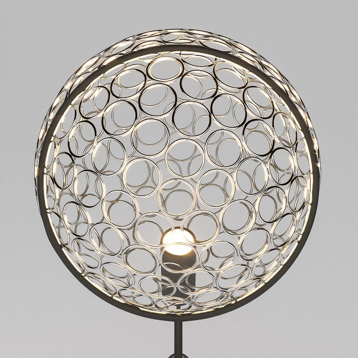 Торшер eurosvet gemini 80492/1 черный