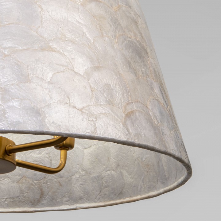 Подвесная люстра eurosvet  101013/5 латунь/перламутр smart