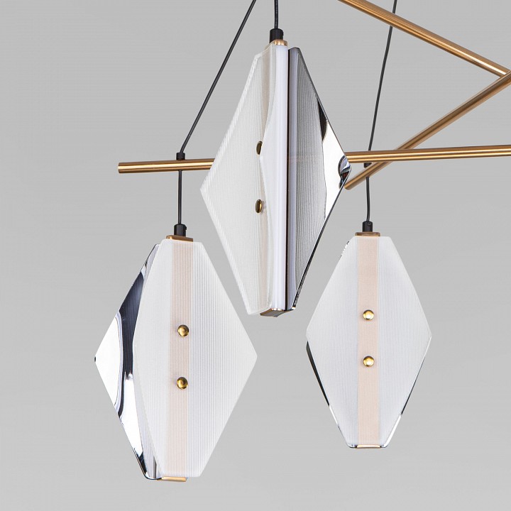 Подвесная люстра eurosvet  301054 led латунь