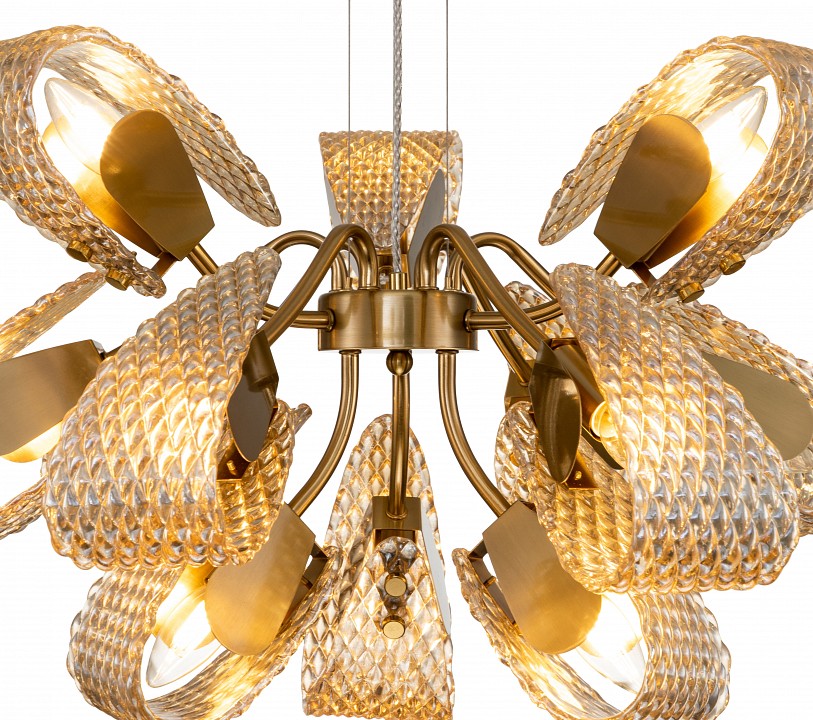 Подвесная люстра indigo fless 11033/12p amber