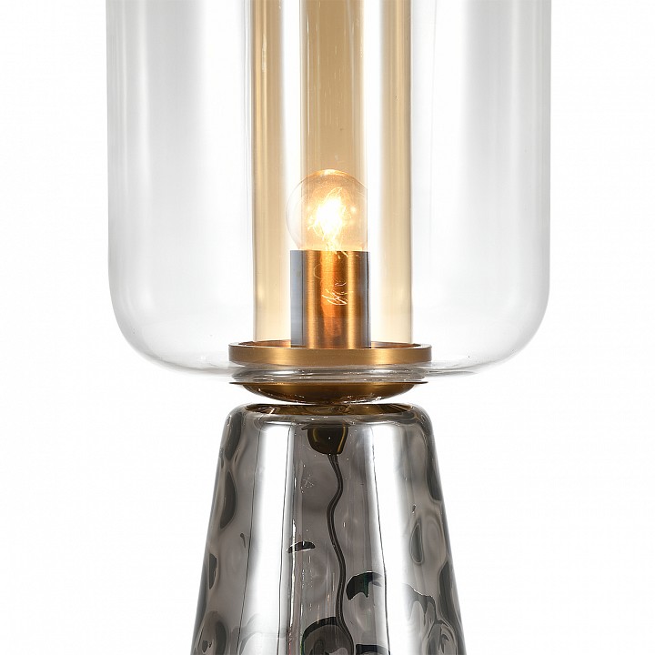 Настольная лампа декоративная indigo strego 11045/1t smoke