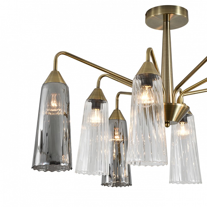 Люстра на штанге indigo campana 13028/8r brass