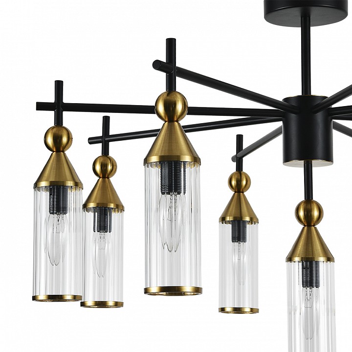 Люстра на штанге indigo torazzo 13037/9r black