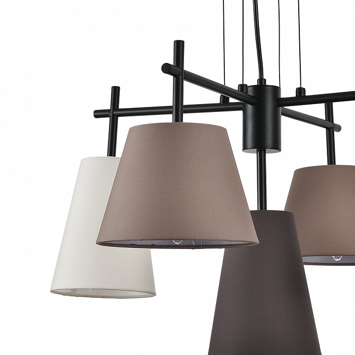 Подвесная люстра indigo abbinare 13032/5p black