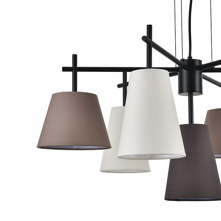 Подвесная люстра indigo abbinare 13032/7p black