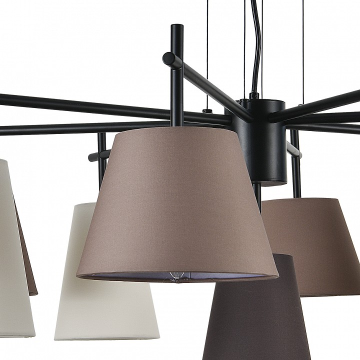 Подвесная люстра indigo abbinare 13032/9p black