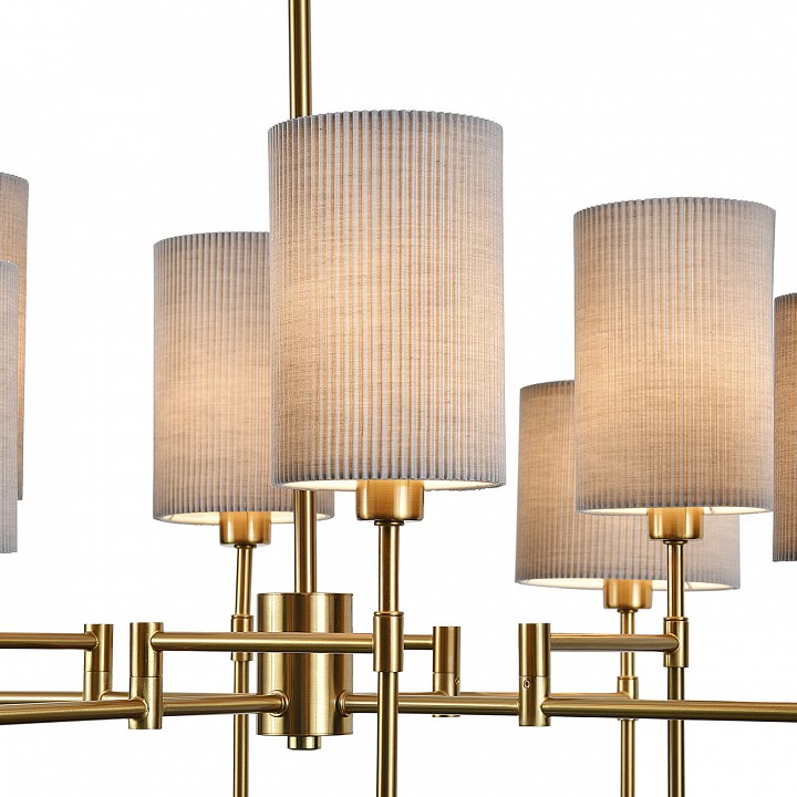 Люстра на штанге indigo plisse 13033/8r brass