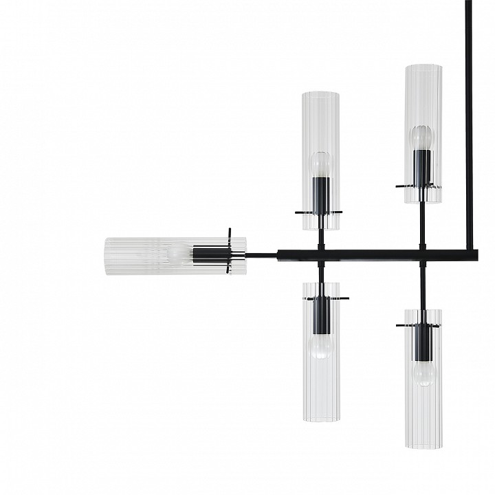 Люстра на штанге indigo saetta 11053/12r black