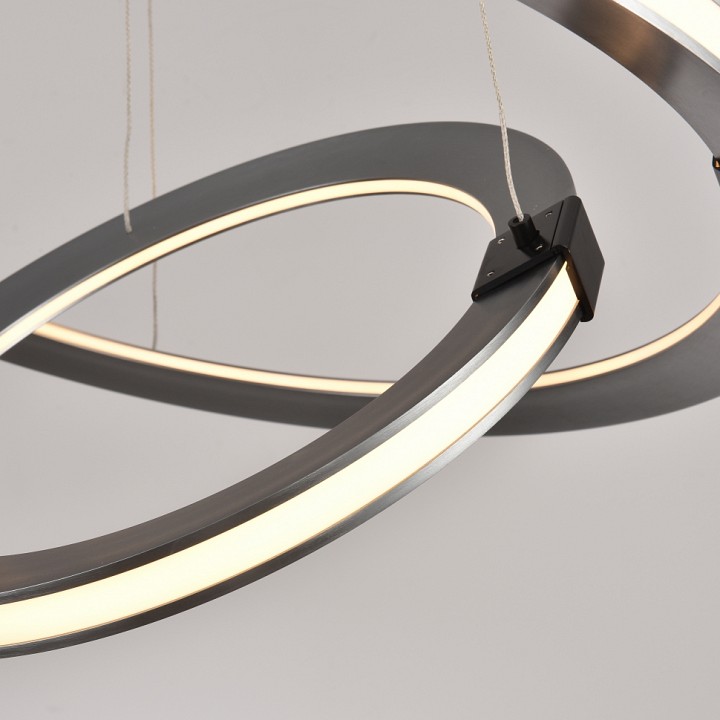 Подвесной светильник iledex vision 9225-8+5sd gr+bk