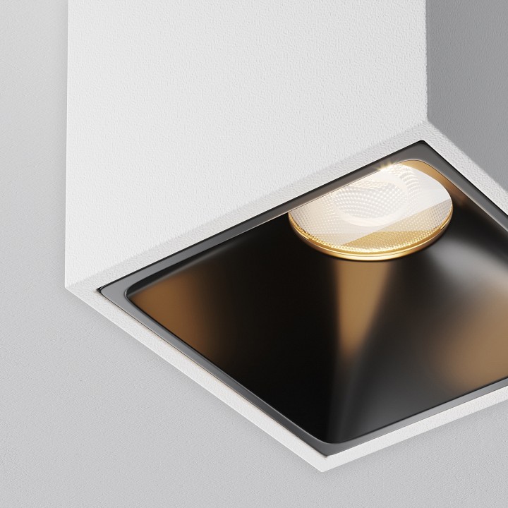 Накладной светильник maytoni technical alfa led c065cl-8w3k-sq-wb