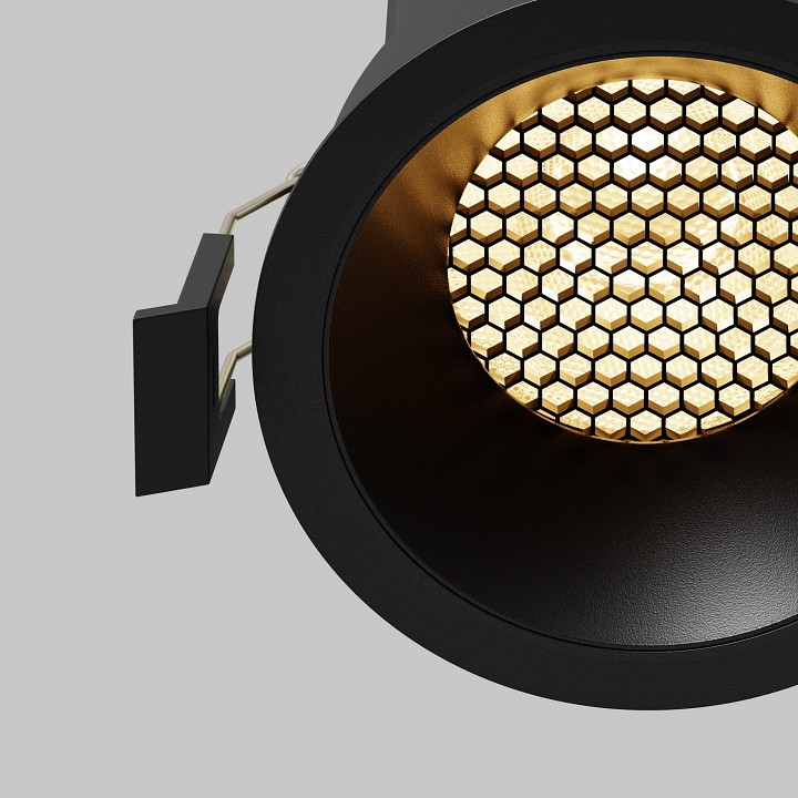 Встраиваемый светильник maytoni technical dip dl117-15w-2.7k-b