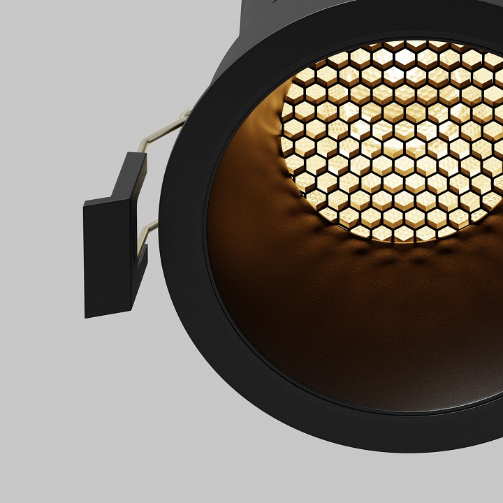 Встраиваемый светильник maytoni technical dip dl118-15w-2.7k-b