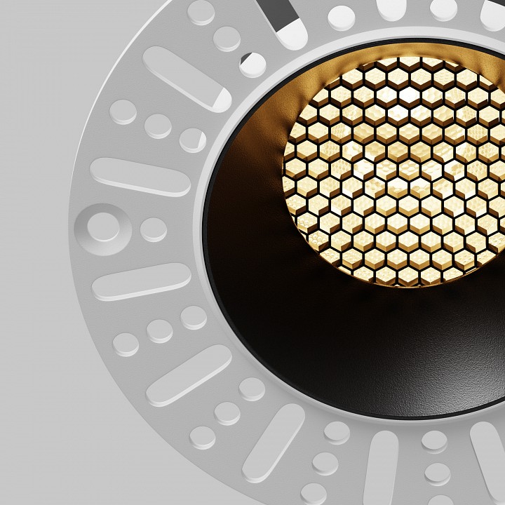 Встраиваемый светильник maytoni technical dip dl121-15w-2.7k-trs-b