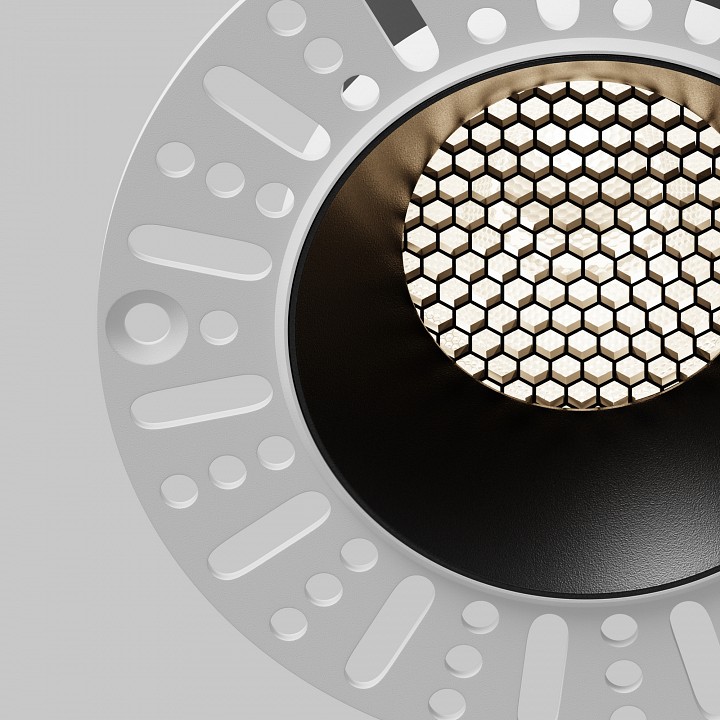 Встраиваемый светильник maytoni technical dip dl121-15w-4k-trs-b