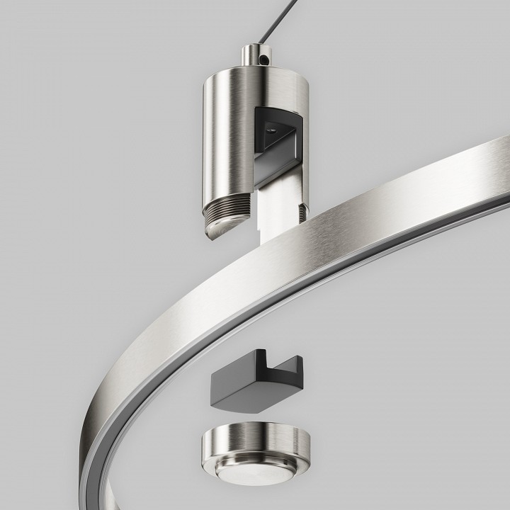 Подвес для трека maytoni technical flarity tra154sw-bb-r-pt