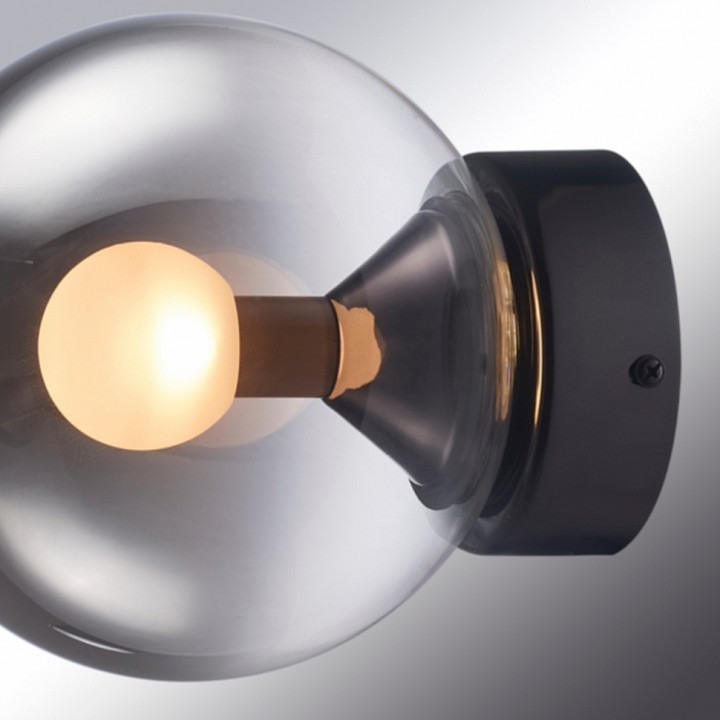 Накладной светильник iledex aura 8615w-1s bk-sm