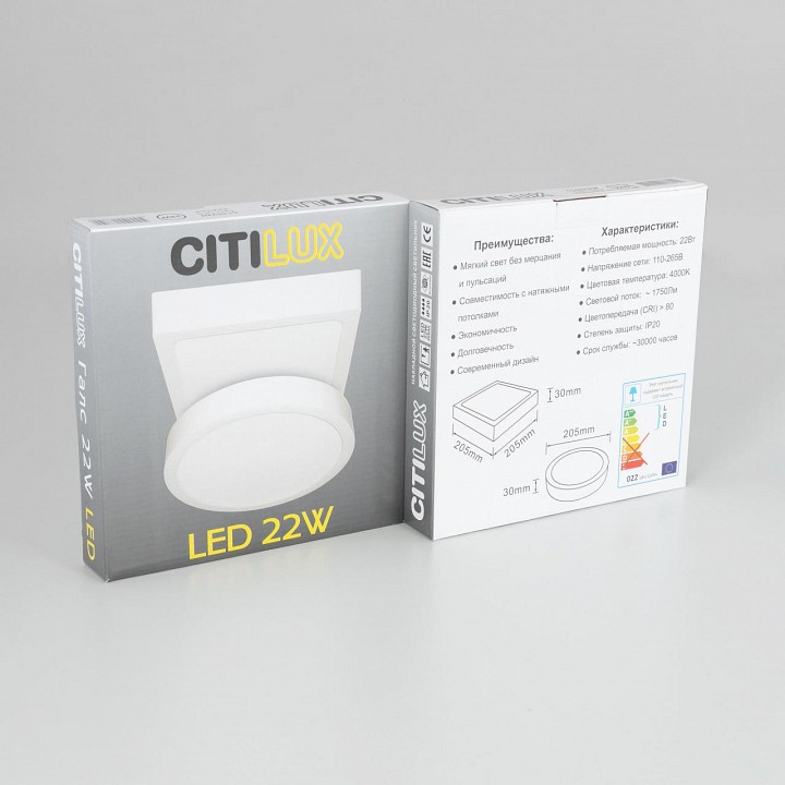 Накладной светильник citilux галс cl5522n