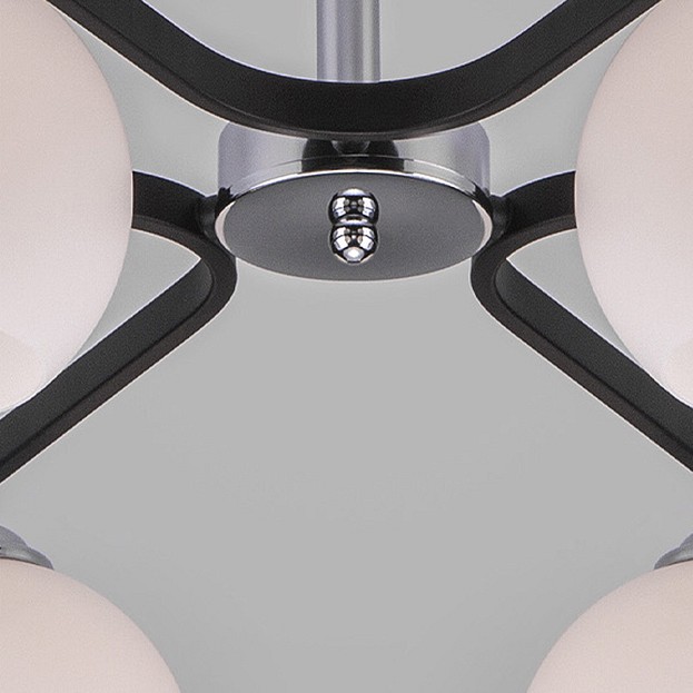 Люстра на штанге eurosvet blasco 30145/6 хром/венге