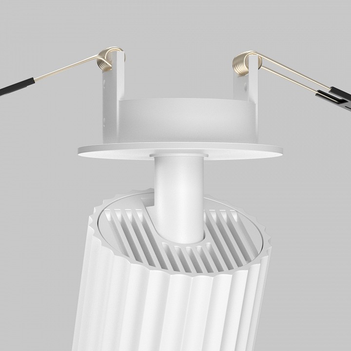 Встраиваемый светильник на штанге maytoni technical calipso c110cl-01-gu10-w