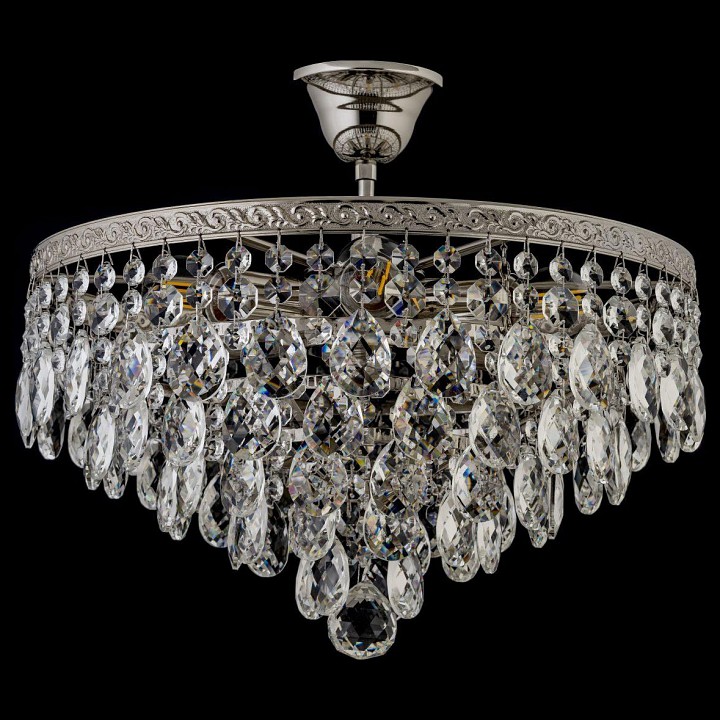 Люстра на штанге arti lampadari castellana nickel castellana e 1.3.38.608 n