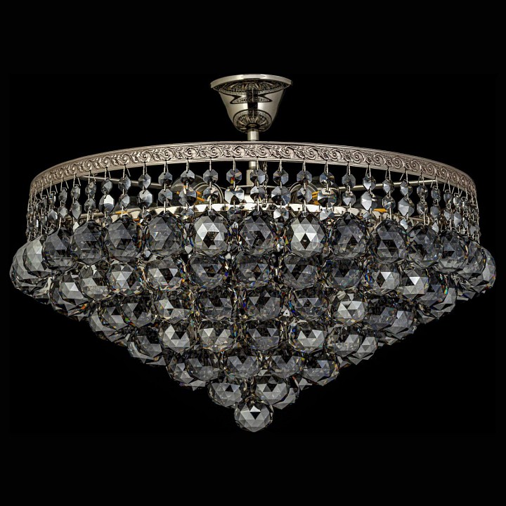 Люстра на штанге arti lampadari castellana nickel castellana e 1.3.46.607 n