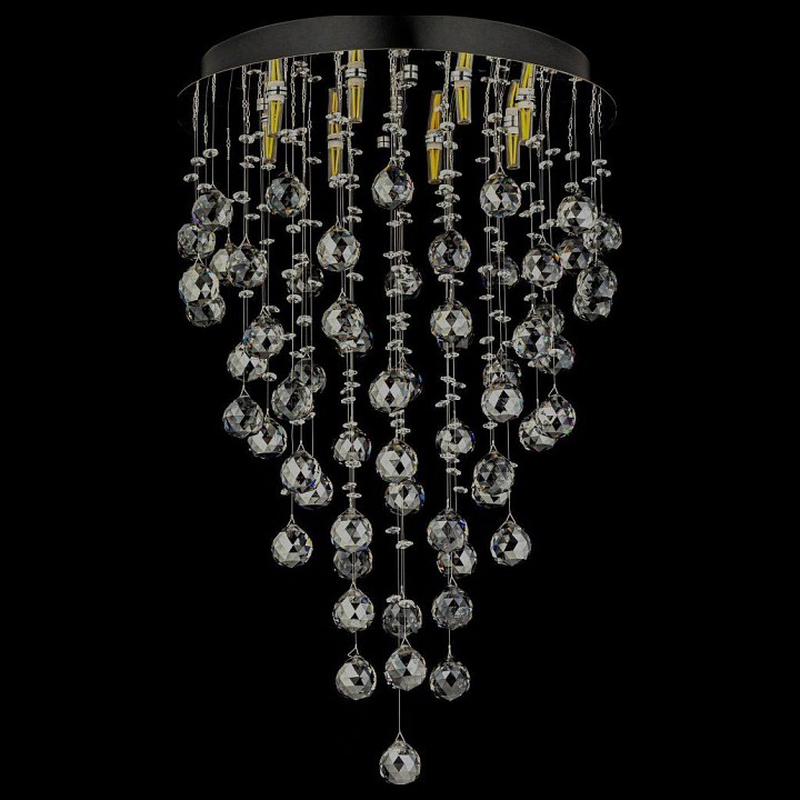 Люстра на штанге arti lampadari flusso nickel flusso h 1.4.45.617 n