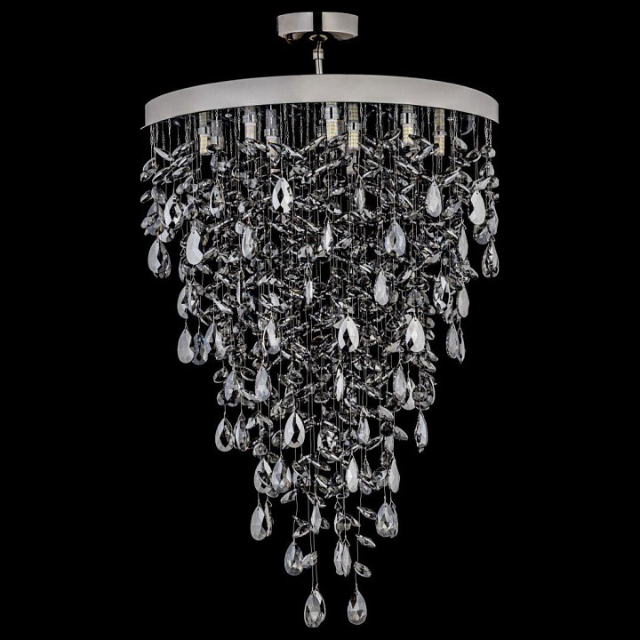 Люстра на штанге arti lampadari flusso nickel flusso h 1.4.55.639 n