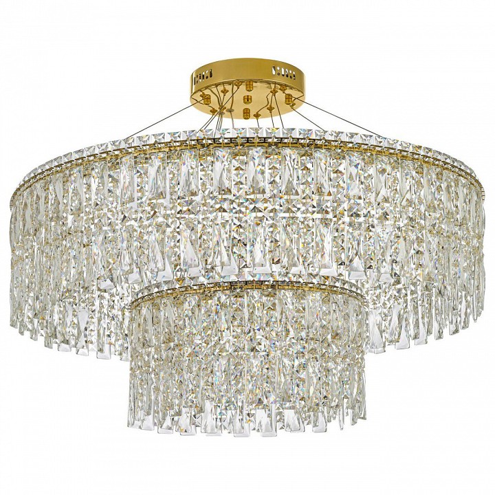 Подвесная люстра arti lampadari ovindoli gold ovindoli l 1.5.80+40.100 g