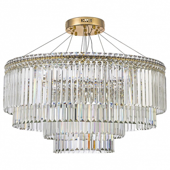 Подвесная люстра arti lampadari ovindoli gold ovindoli l 1.5.80+40.101 g