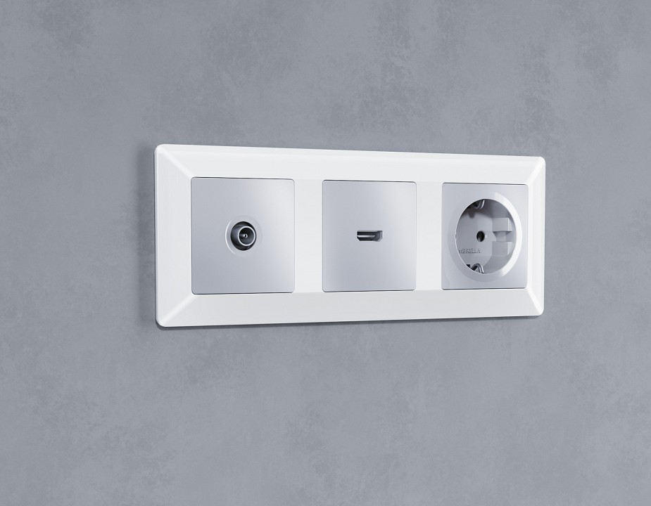 Рамка на 3 поста ambrella volt alfa af110103