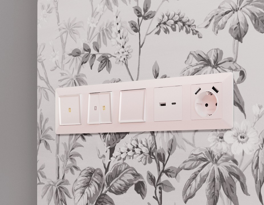 Рамка на 5 постов ambrella volt alfa af110205