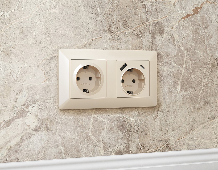 Рамка на 2 поста ambrella volt alfa af110302