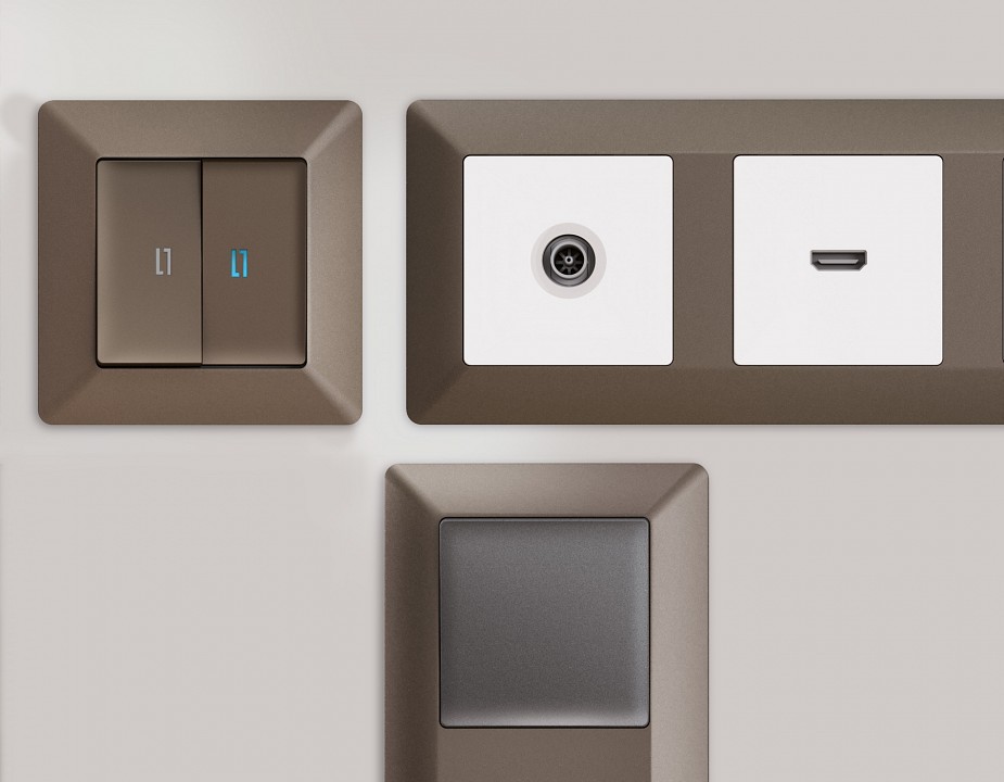 Рамка на 4 поста ambrella volt alfa af110634