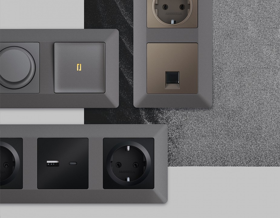 Рамка на 2 поста ambrella volt alfa af110652