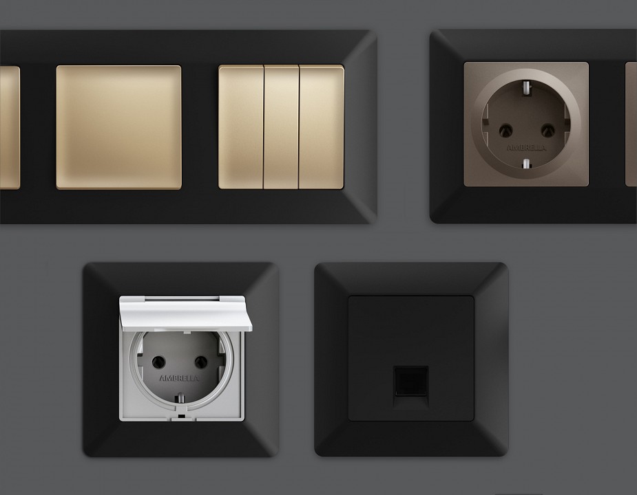 Рамка на 2 поста ambrella volt alfa af110702